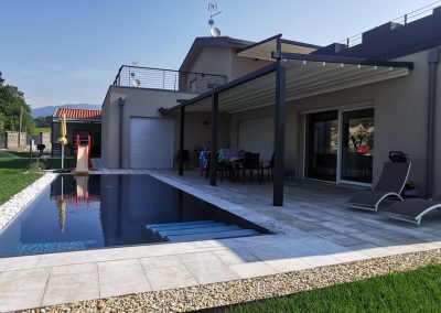 foto casa con giardino e piscina - architettura, progettazione e direzione lavori studio tecnico ballarini